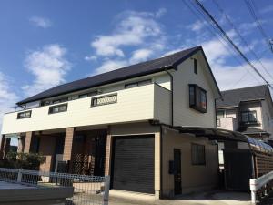 磐田市の外壁塗装　ツートンが気に入っています